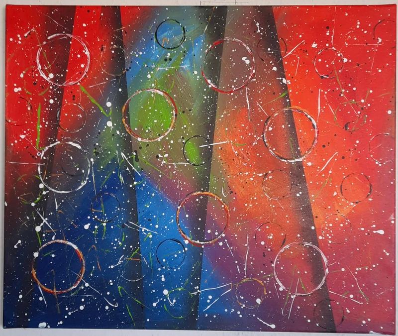 Acrylgemälde, 60 x 60 cm, von Gisela Hetzelt