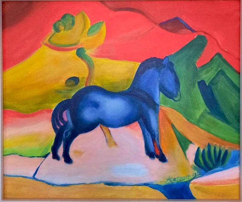 Acrylgemälde, 40 x 34 cm aus der Serie Acryl – Modern von Gisela Hetzelt