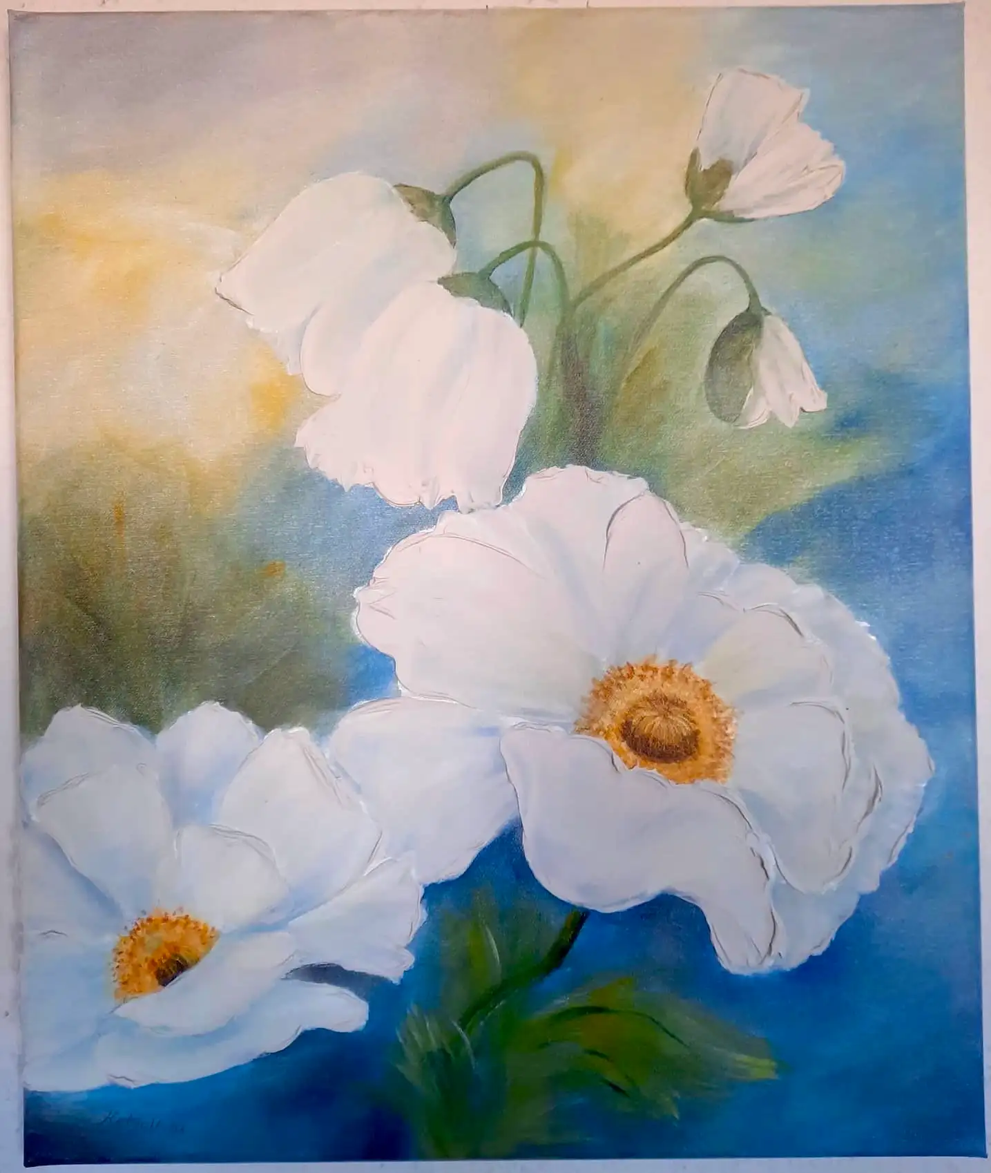Acrylgemälde, 50 x 60 cm aus der Serie Acryl – Spaziergang von Gisela Hetzelt