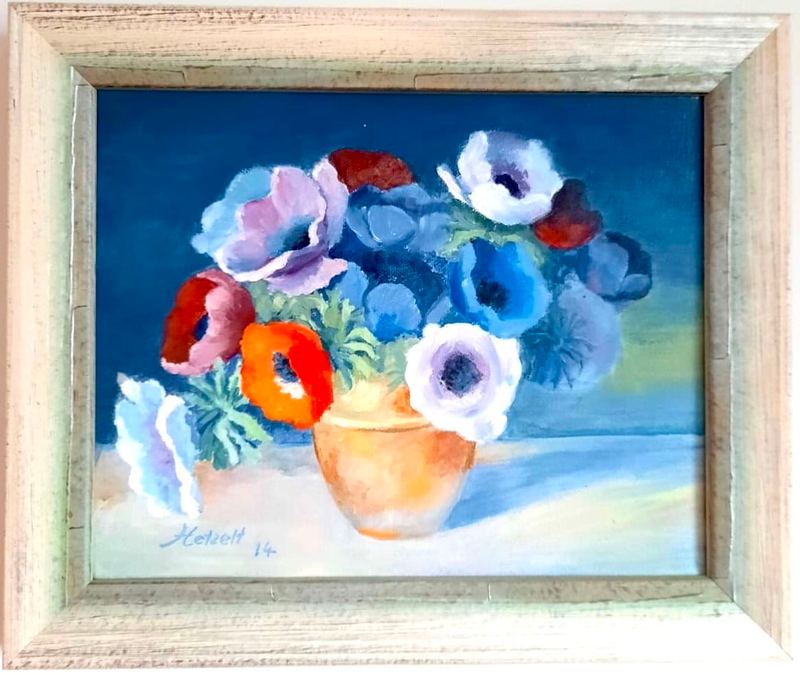 Acrylgemälde, 24 x 30 cm aus der Serie Acryl – Lebensfreude von Gisela Hetzelt