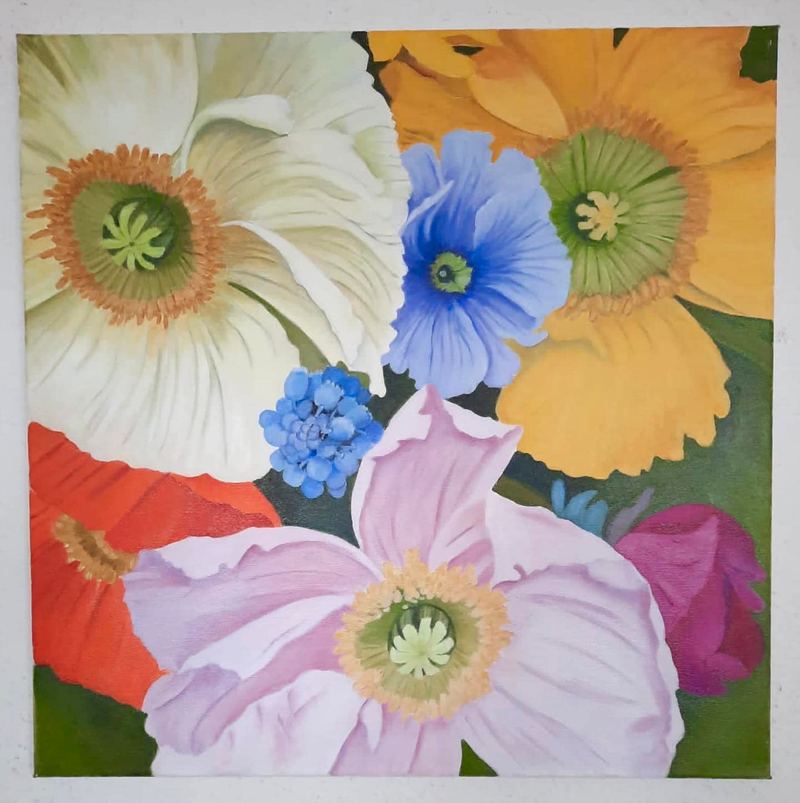Ölgemälde, 50 x 60 cm, von Gisela Hetzelt