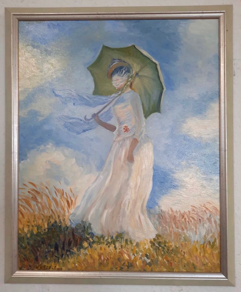 Acrylgemälde, 40 x 50 cm aus der Serie Acryl – Spaziergang von Gisela Hetzelt