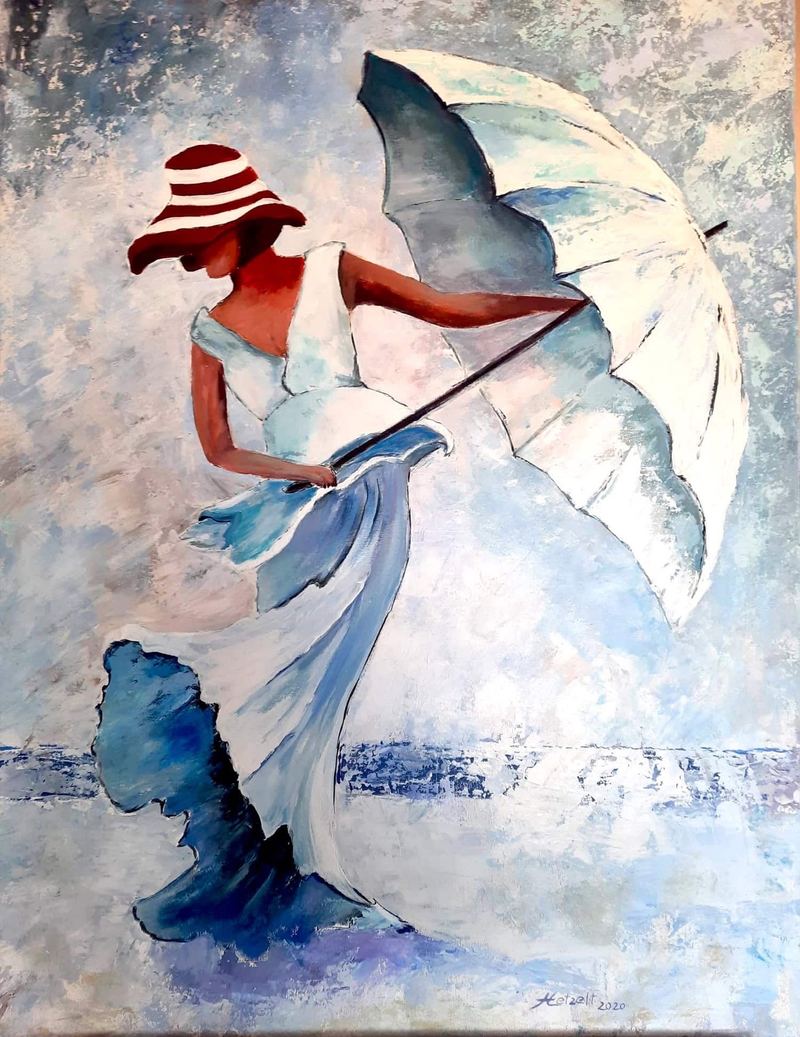 Acrylgemälde, 60 x 80 cm aus der Serie Acryl – Am Meer von Gisela Hetzelt