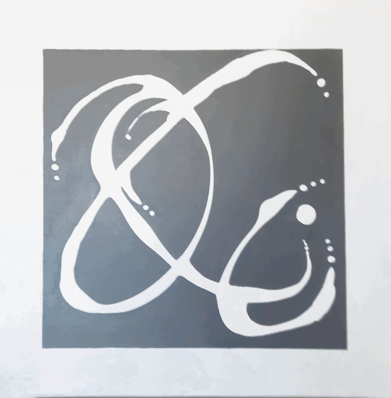 Acrylgemälde, 60 x 60 cm aus der Serie Acryl – Abstrakt von Gisela Hetzelt