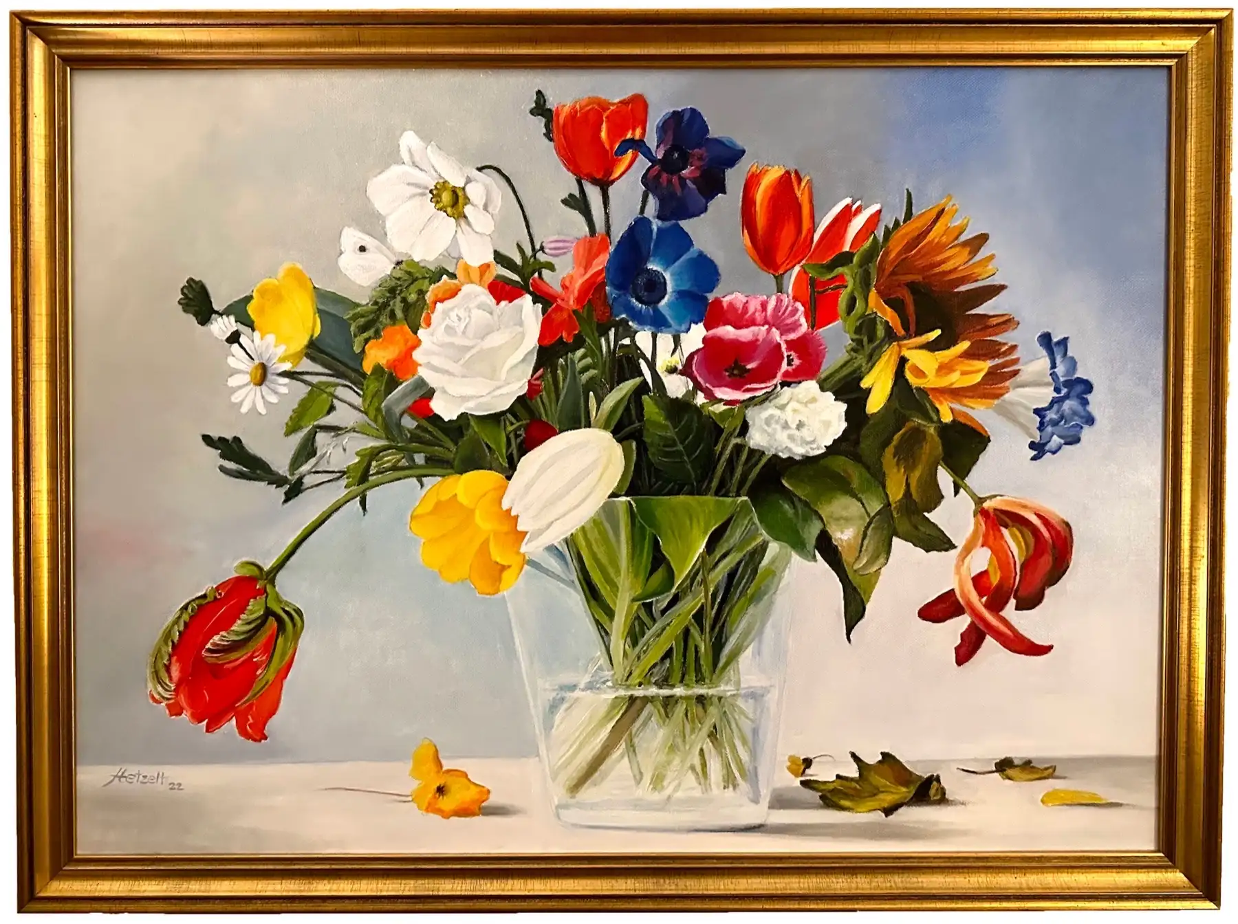 Bildserie Öl & Aquarell – Blumenserie von Gisela Hetzelt