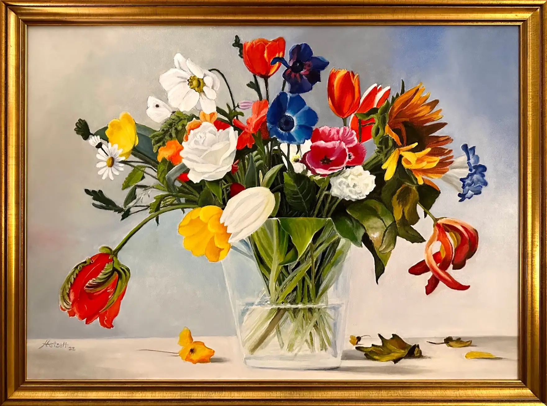 Bildserie Öl & Aquarell – Blumenserie von Gisela Hetzelt