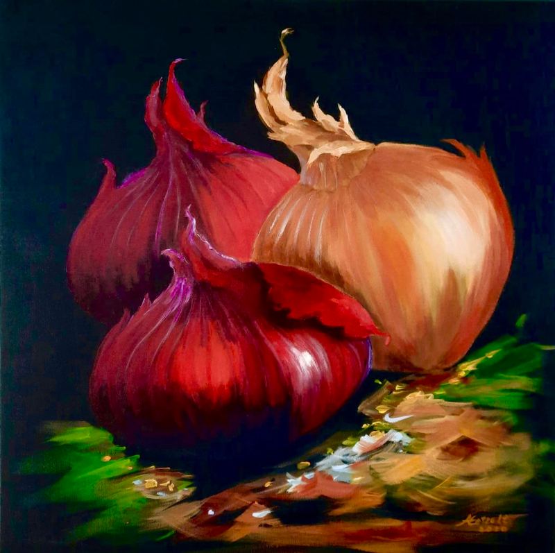 Acrylgemälde, 60 x 60 cm, von Gisela Hetzelt