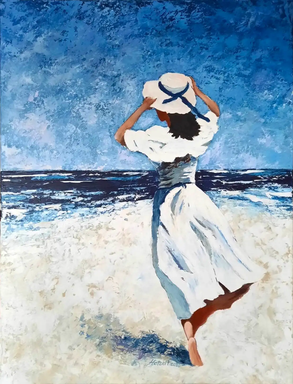 Bildserie Acryl – Am Meer von Gisela Hetzelt