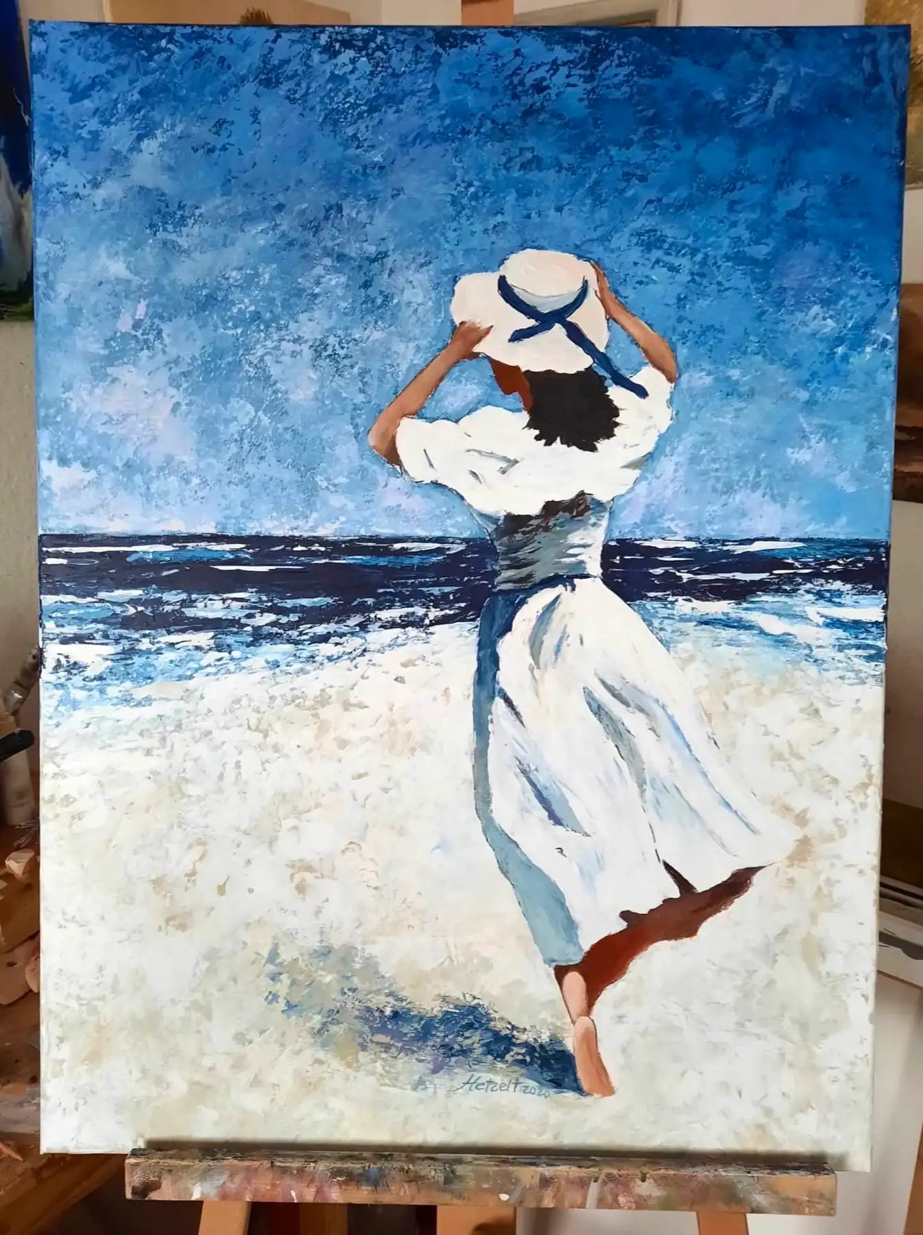 Bildserie Acryl – Am Meer von Gisela Hetzelt