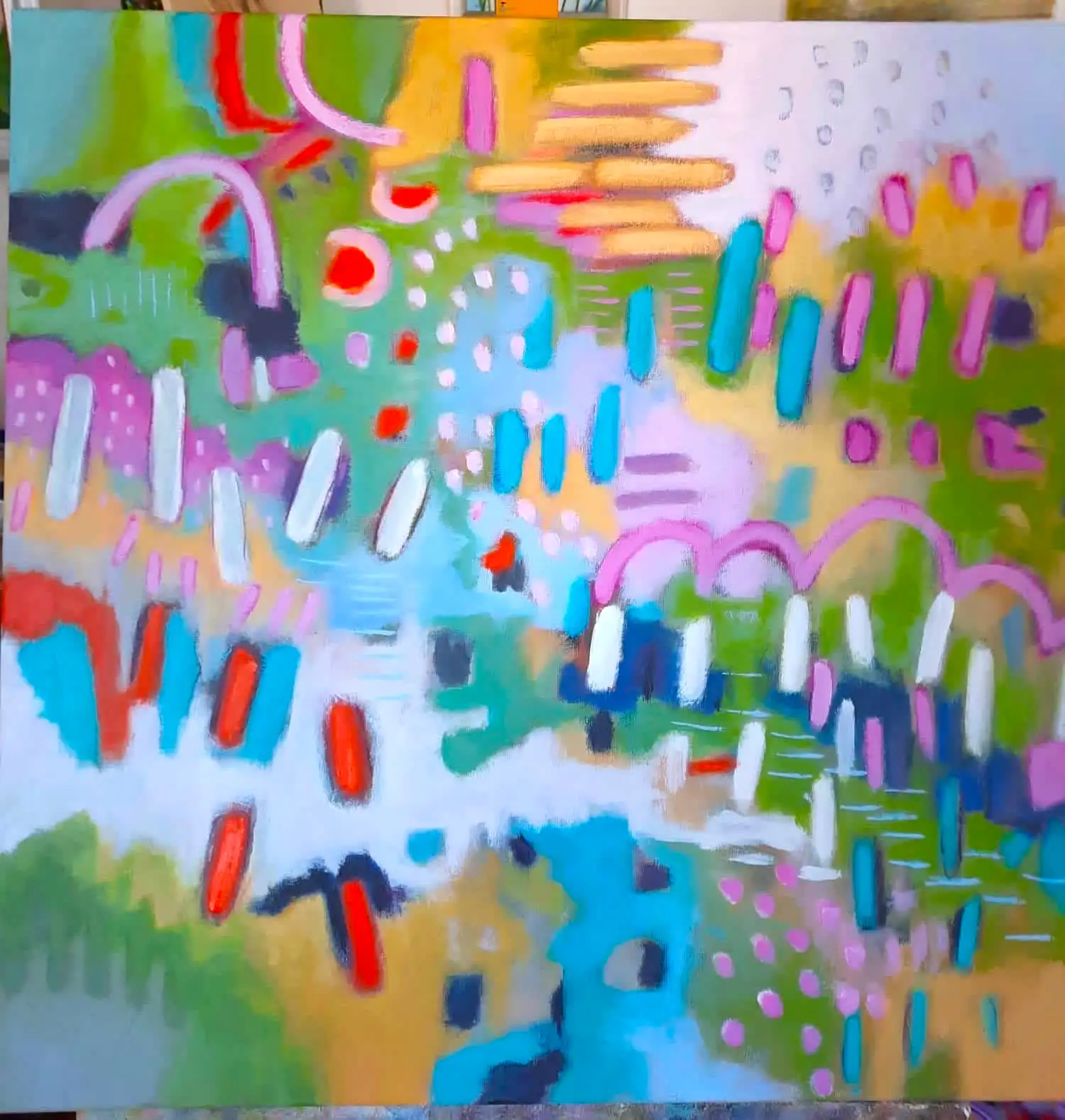 Acrylgemälde, 60 x 60 cm aus der Serie Acryl – Modern von Gisela Hetzelt