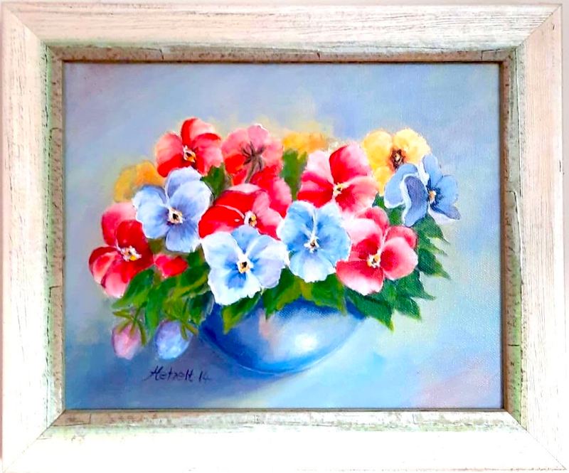 Acrylgemälde, 24 x 30 cm aus der Serie Acryl – Lebensfreude von Gisela Hetzelt