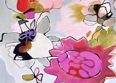 Acryl – Blumen Abstrakt